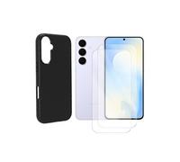 Coque de protection souple et 2 verres trempés Samsung Galaxy S26 FE 5G SM-S741B 6.7" Noir