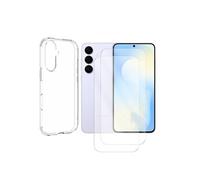 Coque de protection souple et 2 verres trempés Samsung Galaxy S26 FE 5G SM-S741B 6.7" Transparent