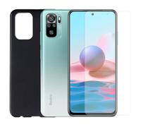 Coque de Protection souple silicone Noir + Verre trempé pour Oppo A54 5G - Oppo A74 5G 6,5"" - Yuan Yuan