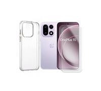 Coque de protection souple transparente pour OnePlus 15 5G 6.78" CPH2747, CPH2745, PLK110 et 2 films de protection ecran, verres trempés - -
