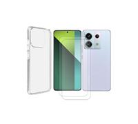 Coque de protection souple transparente pour Xiaomi Poco X6 5G 23122PCD1G / Xiaomi REDMI NOTE 13 PRO 5G 6.67 et 2 films de protection ecran, verres