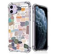 Coque de protection tendance en TPU souple avec versets de la Bible pour iPhone 11, motif de collage avec citations de Jésus chrétiens, compatible avec iPhone 11