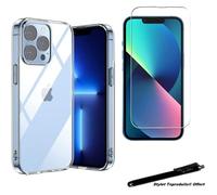 Coque de protection - Toproduits® - iPhone 13 Pro Max - Transparente - Verre trempé - Souple