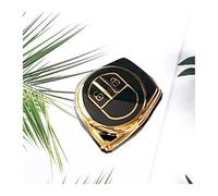 Coque De Protection TPU Clé Voiture 2 Boutons pour Suzuki pour Swift SX4 pour Liana pour Aerio pour Samurai pour Amagatarai pour Grand pour Vitara(Black Gold)