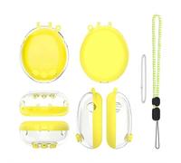 Coque de protection transparente en polycarbonate compatible avec Tamagotchi Connection - Coque rigide antichoc et anti-rayures (jaune)