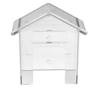 Coque de protection transparente en polycarbonate pour sonnette sans fil avec bouton surélevé et protection contre la pluie à cinq côtés pour tous les types de systèmes de contrôle, boîtier