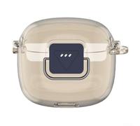 Coque de protection transparente en TPU compatible avec casque JBL Tune Flex2 - Résistante aux chocs - Gris transparent
