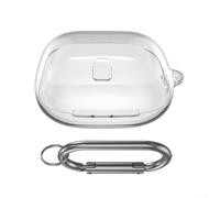 Coque de protection transparente en TPU pour Powerbeats Pro 2 avec porte-clés, coque souple transparente pour le sport, les voyages, la gym, la course à pied, peau antichoc pour boîte de chargement