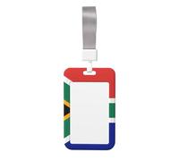 Coque de protection transparente et imperméable avec motif drapeau de l'Afrique du Sud pour les supermarchés et les bureaux