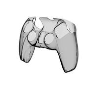 Coque de protection transparente noire pour manette PS5 DualSense, ultra fine et transparente (0,8 mm)