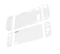 Coque de protection transparente pour console de jeu avec protection d'écran pour Switch Station d'accueil complète Longue durée de vie facile à installer Design élégant Découpe précise
