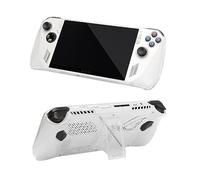 Coque de protection transparente pour console de jeu ROG Ally - Résistante aux chocs - Avec support - Résistante à la transpiration - Accessoires de jeu ASUS ROG Ally (blanc)