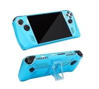 Coque de protection transparente pour console de jeu ROG Ally - Résistante aux chocs - Avec support - Résistante à la transpiration - Accessoires de jeu ASUS ROG Ally (bleu)