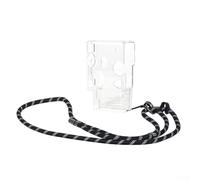 Coque de protection transparente pour Fujifilm Instax pour Mini EVO Cinema, coque rigide fine en polycarbonate avec cordon, housse de protection contre les chutes avec accès complet aux boutons et