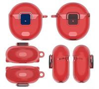 Coque de protection transparente pour Google Pixel pour écouteurs 2a en TPU résistant aux chocs et anti-rayures pour ajustement fin, rouge clair (B)