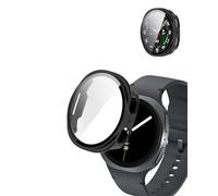 Coque de protection yystao pour montre intelligente Samsung Galaxy Watch 8 40 mm, coque de protection en polycarbonate rigide avec film de protection d'écran en verre 9H, couverture complète et