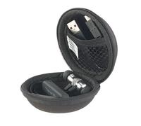 Coque de rangement - 70 x 70 x 48 mm - Protection écouteurs - Poche intérieure - Noir