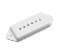 Coque de rechange en plastique pour micro P90 à 6 cordes Noir/blanc/jaune pour mise à niveau de tonalité Finition lisse 50 mm 52 mm (D)