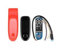 Coque de rechange en silicone avec panneau d'affichage pour Ninebot F20 pour F40 avec kit de panneau de commande, conçue pour un ajustement sûr et la sécurité de l'appareil (rouge)