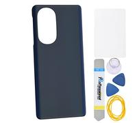 Coque de rechange en verre acrylique pour Motorola Edge X30 XT2201-2 avec kit d'outils d'installation inclus Noir