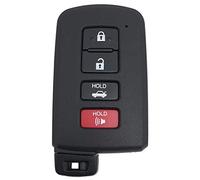 Coque de Rechange pour clé de Voiture Toyota Highlander Avalon Camry Corolla RAV4 2019 2018 2017 (Noir)