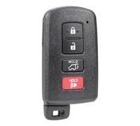 Coque de rechange pour clé télécommande à 4 boutons - Compatible avec Toyota RAV4 Camry Avalon 2012-2015 - Pièce de rechange HYQ14FBA 1551A-14FBA
