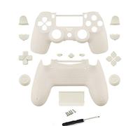 Coque de remplacement complète avec boutons pour manette sans fil PS4 Pro Slim Sony Playstation 4 Dualshock 4 PS4 Slim Pro - Blanc