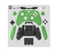 Coque de remplacement hydrofuge pour Xbox One S avec boutons, compatible avec la Xbox One, Green Black-Data