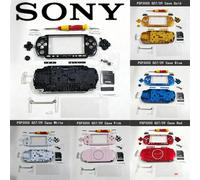 Coque de remplacement pour Sony PSP3000 G09/07, couleur unie, boîtier complet, pièces de réparation DIY, kit de remplacement de coque de console noir