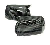 Coque de rétroviseur 1 Paire de Carter rétroviseur pour BMW X5 E53 1999-2006 Noir Brillant Reflet Carbone Couvercle latéral Finitions Enveloppe de rétroviseur arrière