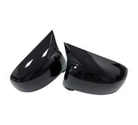 Coque de rétroviseur 1 Paire De Coques De Rétroviseur Latéral Pour Nissan Tiida Hatchback 2004-2010, Accessoires De Voiture, Ajout De Coques De Rétroviseur Latéral(Gloss Black)