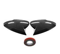 Coque de rétroviseur à coller Lot de 2 coques rétroviseurs avec compatibles pour Ford pour Mustang Mach E 2021-2022(Carbon)