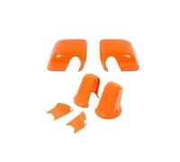 Coque De Rétroviseur ABS Pour Voiture, Couverture Décoration Base Pour Jeep Pour Wrangler JK 2007 - 2017, Accessoires Extérieurs accessoire de décoration intérieure(Orange)