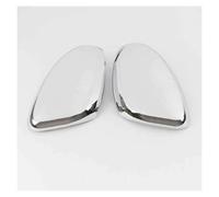 Coque De Rétroviseur Autocollant Voiture pour Peugeot 208 2008-2014 2015 2016 2017 2018 Couvercle Rétroviseur Latéral Capuchon D'aile Garniture Boîtier Extérieur Carbone Coque Rétroviseur(Silver)