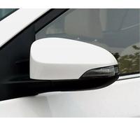 Coque de rétroviseur côté droit conçue pour s'adapter parfaitement à Toyota Yaris 2012 2020 en noir brillant élégant pour améliorer l'esthétique (blanc-R)