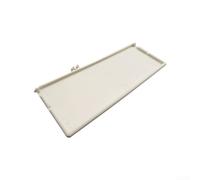 Coque de rétroviseur de maquillage pour Focus 2012-2018 - Couvercle de rechange pour intérieur de voiture - Pièces en plastique ABS - Pare-soleil - Capuchon de boîtier de miroir de maquillage (beige)