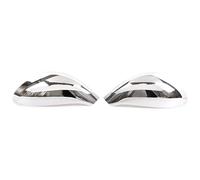 Coque de Rétroviseur de Voiture Pour Peugeot 207 308 2006-2014 ABS Fibre De Carbone Style Voiture Côté Porte Rétroviseur Couvertures Capuchons Aile Capuchon Couverture Accessoires(Loss Silver)