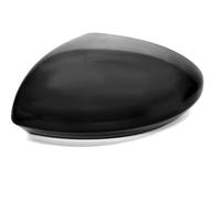 Coque De Retroviseur Exterieur De Voiture Couvercle Capuchon de Retroviseurs Lateraux Gauche Conducteur Noir Compatible avec Renault