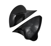 Coque De Rétroviseur Fonctionnel Pour Seat Leon MK2 1P Coques De Rétroviseurs Latéraux Noires En ABS Accessoires Auto(ABS Black)