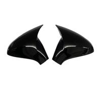 Coque de rétroviseur Paire de coques de rétroviseurs extérieurs pour Peugeot 207 (2006-2014) et 308 (2006-2013)(Glossy Black-Add on)