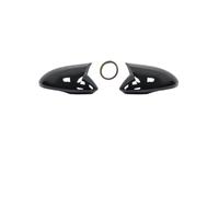 Coque De Rétroviseur Pour Alfa Pour Romeo Pour Stelvio 2016-2020 Coque De Rétroviseur En Fibre De Carbone Capuchon De Rétroviseur(Bright black)