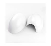 Coque De Rétroviseur Pour Mini pour One pour Cooper S hayon pour Convertible R50 R52 R53 voiture rétroviseur couvre décoration Auto accessoires Couvercle Rétroviseur (Couleur : Blanc)