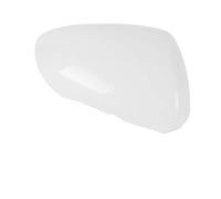 Coque de rétroviseur pour Nissan Dualis J10 Qashqai X-Trail 2007 2008 2009 2010 2011 2012 2013 2014 (2 x texture noire) (blanc perle droite)