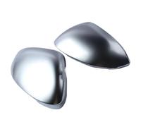 Coque de rétroviseur pour VW pour Golf 8 pour VIII MK8 pour GTI pour GTD pour GTE R Couvre Argent pour GTD Coques Rétroviseurs Latéraux Chromées Mates Coque pour rétroviseur(No Blind Spot Holes)