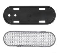 Coque de sécurité réfléchissante pour Xiaomi 4 Pro Trottinette électrique avant Panneau décoratif en plastique blanc avec bandes lumineuses pour conduite en faible luminosité