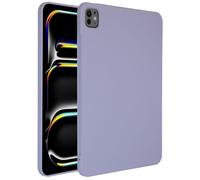 Accezz Accezz Coque Liquid Silicone avec porte-stylet pour iPad Pro 11 (2025) M5 / (2024) M4 Lila Lilas