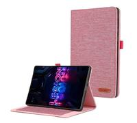 Coque de Tablette à Support Rabattable en Tissu Doux, adaptée à Lenovo Legion Y700 5e génération 8.8 Pouces 2026 TB323FU, Couverture complète, Protection Contre Les Chutes(Rose Red)