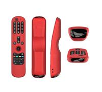 Coque de télécommande Compatible pour LG AN-MR21GC MR21N/21GA/LG OLED TV Housse de Protection pour télécommande Housse en Silicone Anti-poussière pour télécommande (Rouge)