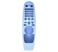 Coque de télécommande Compatible pour LG Smart TV Télécommande AN-MR600/AN-MR650/AN-MR18BA/AN-MR19BA Coque Silicone Télécommande Housse de Protection Lumineuse (Bleu Lumineux)