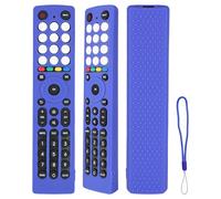 Coque de Télécommande en Silicone Compatible avec Hisense EN2J36H EN2D36H EN2F36H EN2N36H EN2V36H EN2K36H EN2Q36H EN2T36H EN2C36H TV Télécommande Housse Protectrice Anti-Choc avec Un Cordon (Bleu)